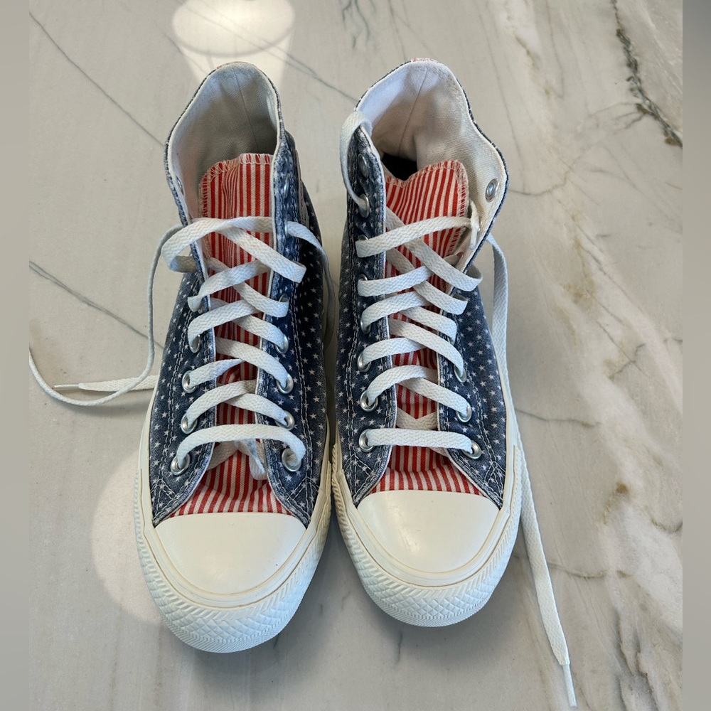 American Flag High-Top Converse